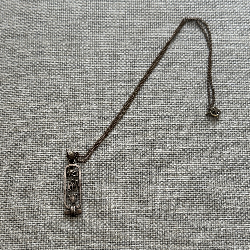 Vintage Egyptian Pendant Necklace